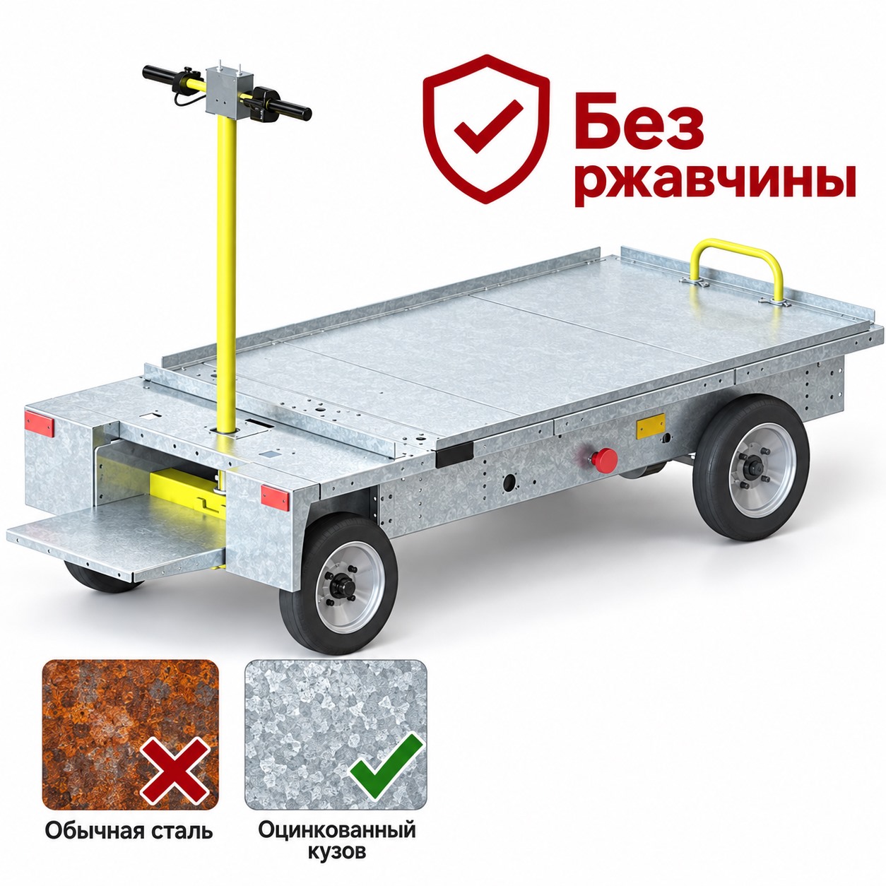 Полностью оцинкованный кузов ETV — без ржавчины